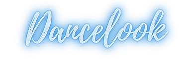 Dancelook Blue neon logo